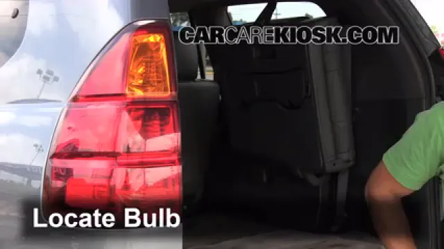 2003 Lexus GX470 4.7L V8 Luces Luz de freno (reemplazar foco)